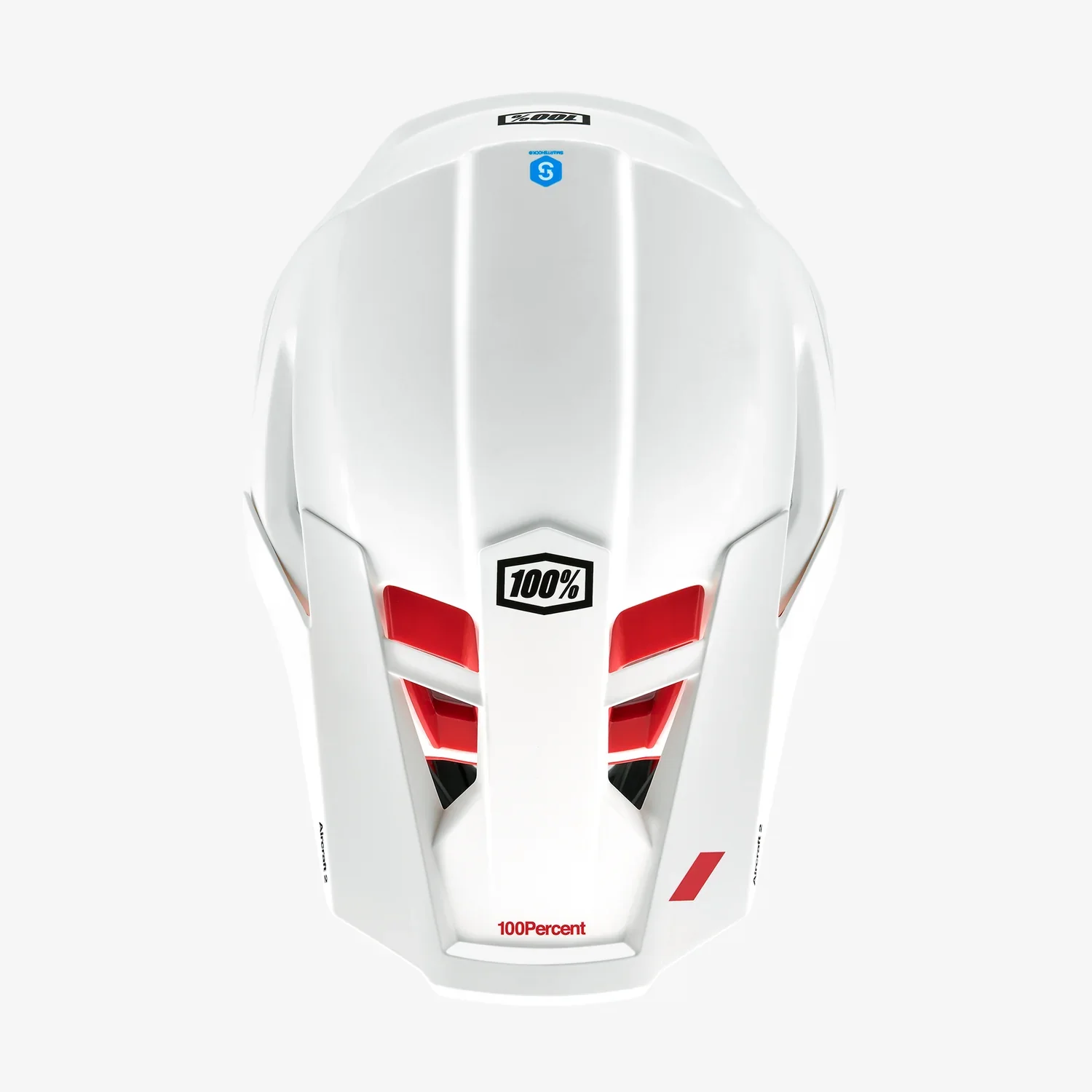 100% Aircraft 2 Full Face Helmet - Red-White - 2021 - Image 4