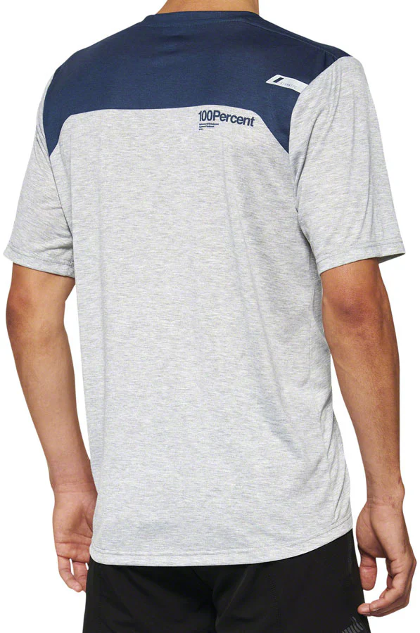 100% Airmatic Short Sleeve MTB Jersey - Gray-Midnight - Image 2