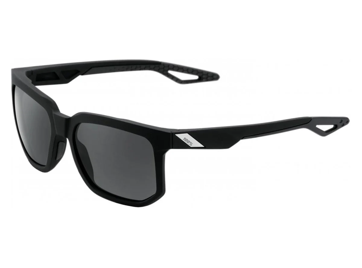 100% Centric - Soft Tact Black Casual Sunglasses - Gray PEAKPOLAR Lens