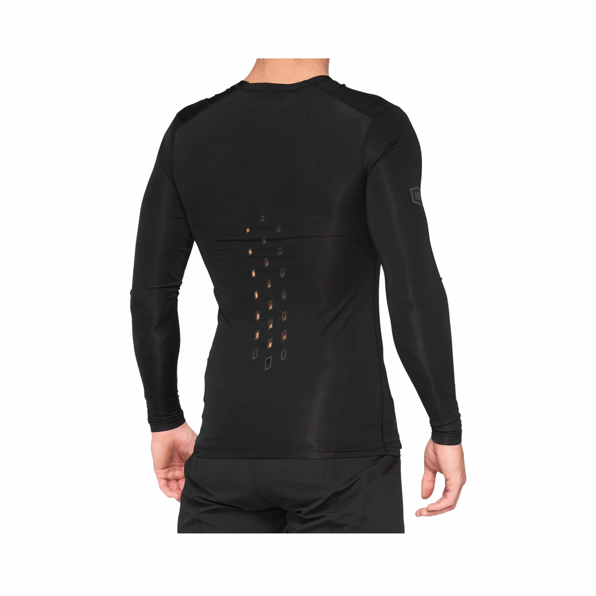 100% R-Core Concept Long Sleeve MTB Jersey - Black - Image 2