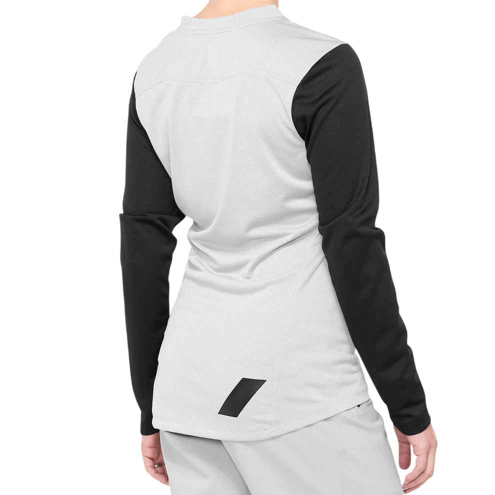 100% Ridecamp Long Sleeve MTB Jersey - Womens - Gray-Black - Image 2