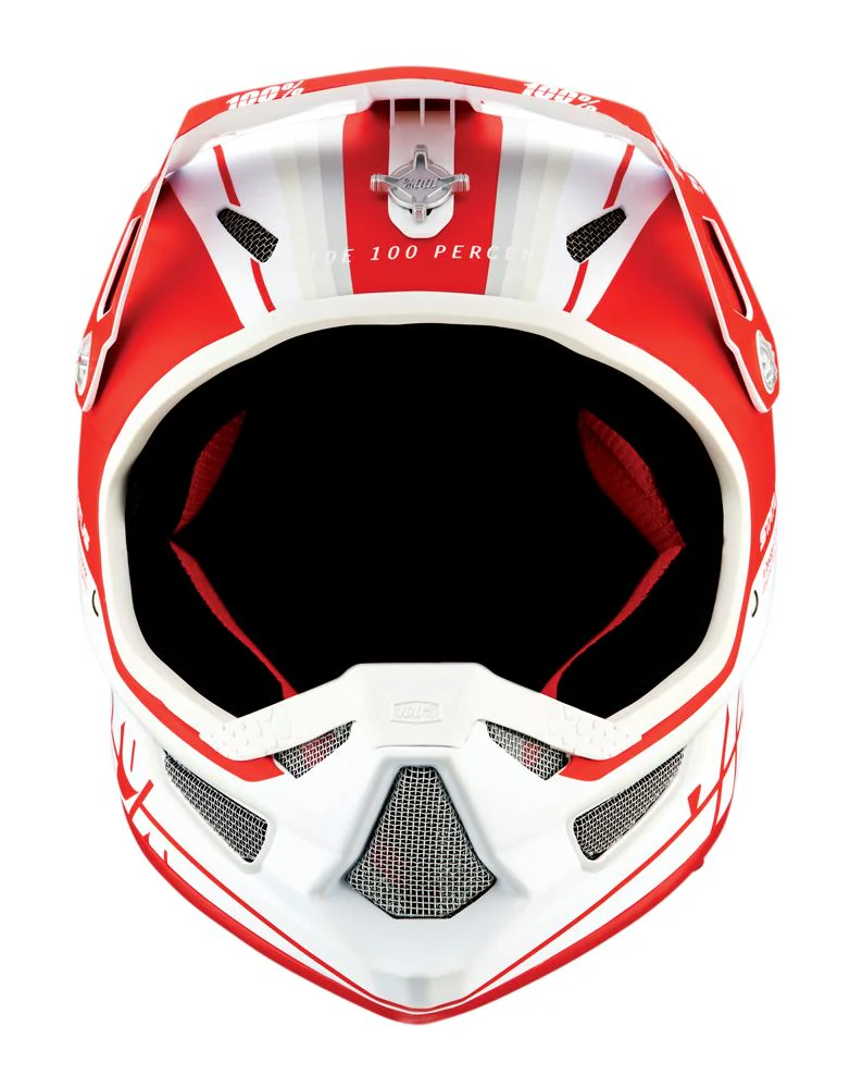 100% Status Helmet - Youth - Topenga Red-White - 2022 - Image 2