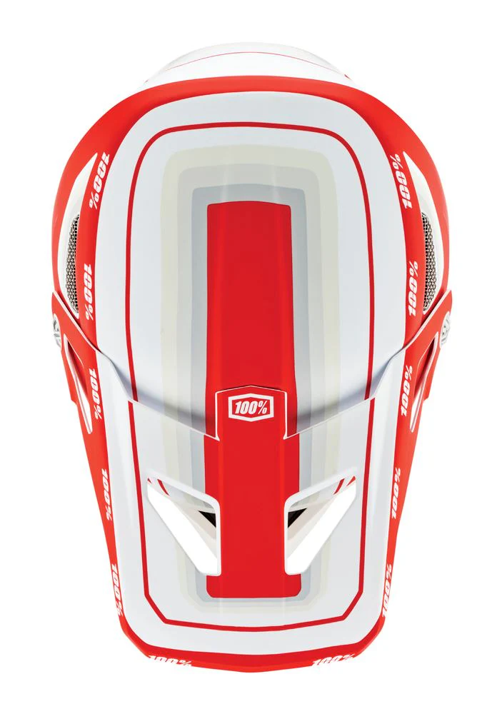 100% Status Helmet - Youth - Topenga Red-White - 2022 - Image 4