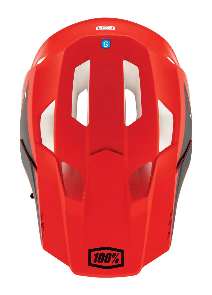 100% Trajecta Helmet - With Fidlock - Fluo Red - 2022 - Image 4