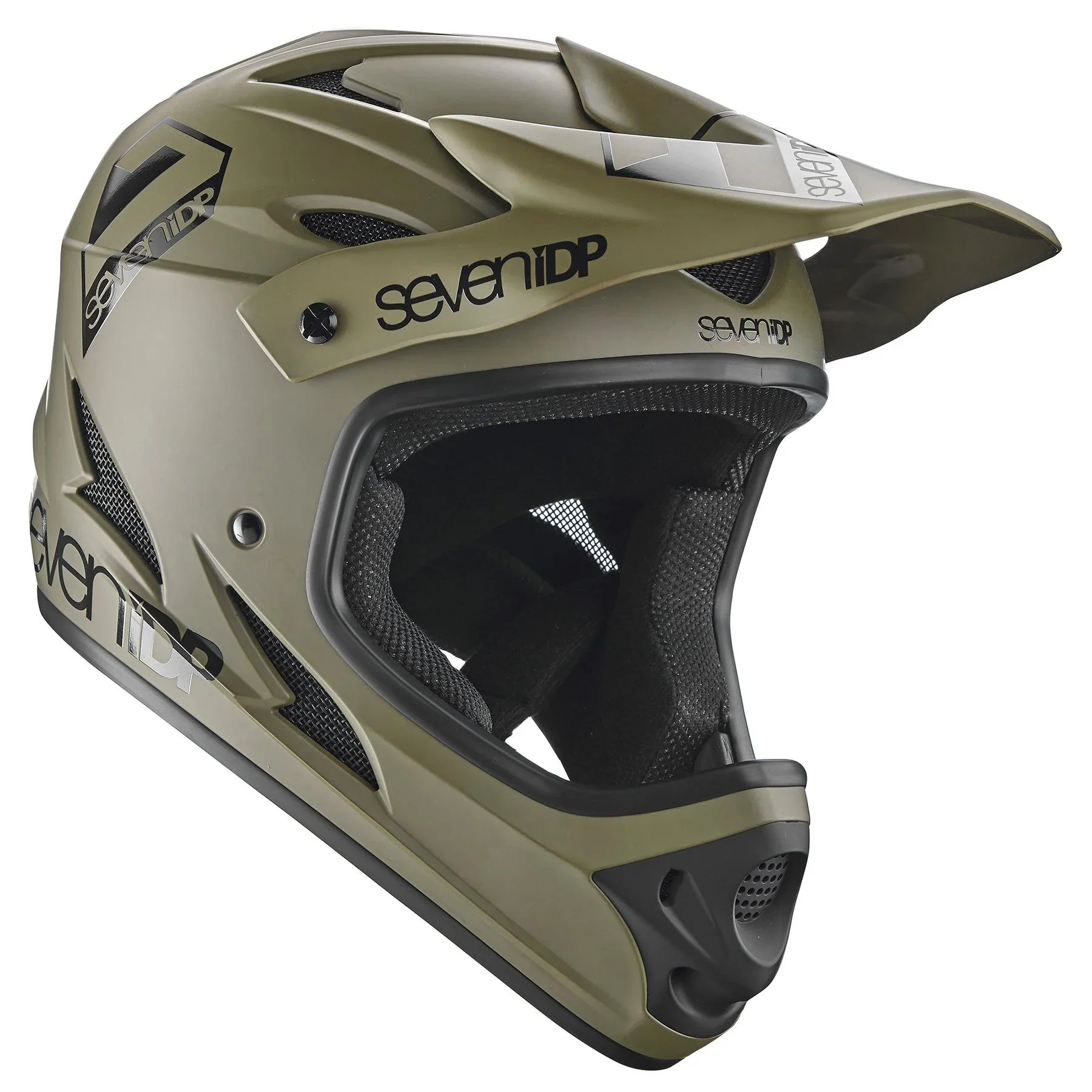 7 iDP M1 Full Face Helmet - Army Green - 2022 - Image 3