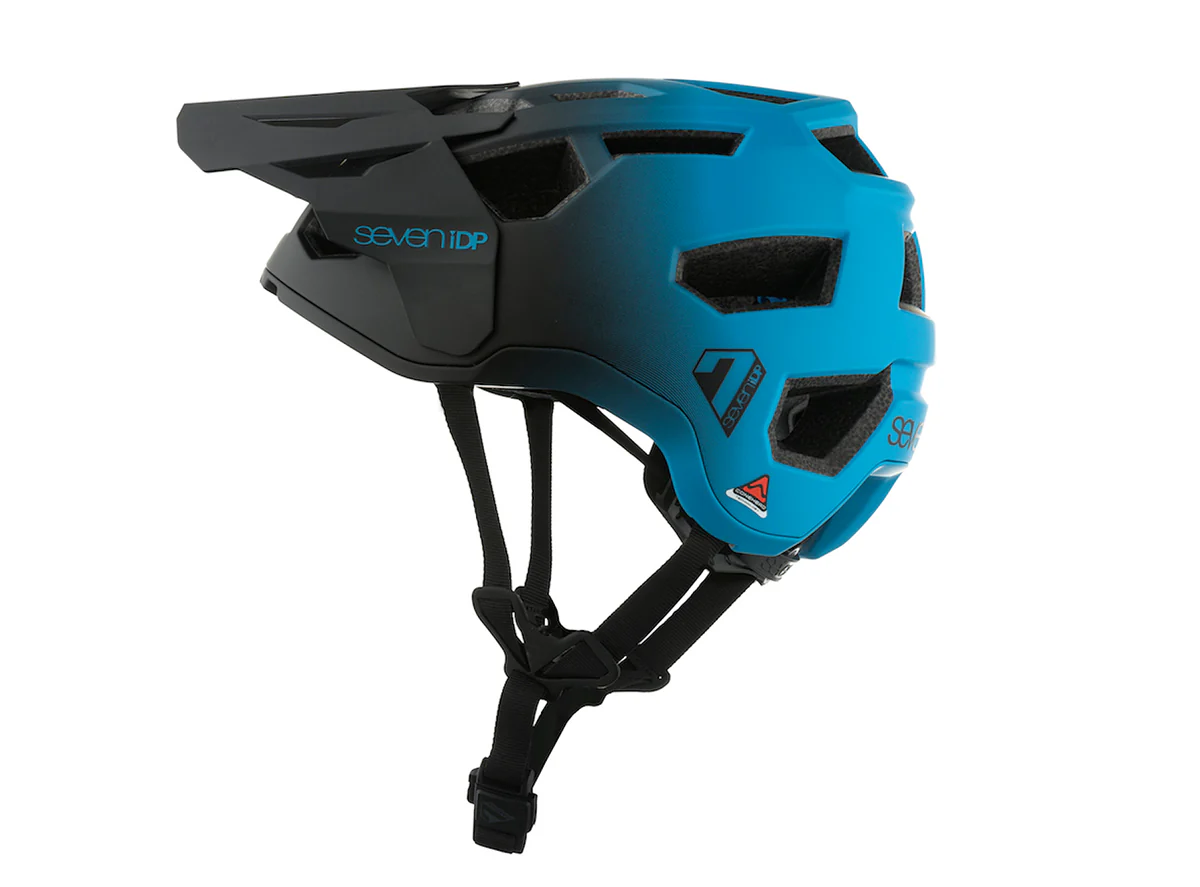 7 iDP Project 21 Pro Trail MTB Helmet - Matt Blue-Black Fade - Image 2
