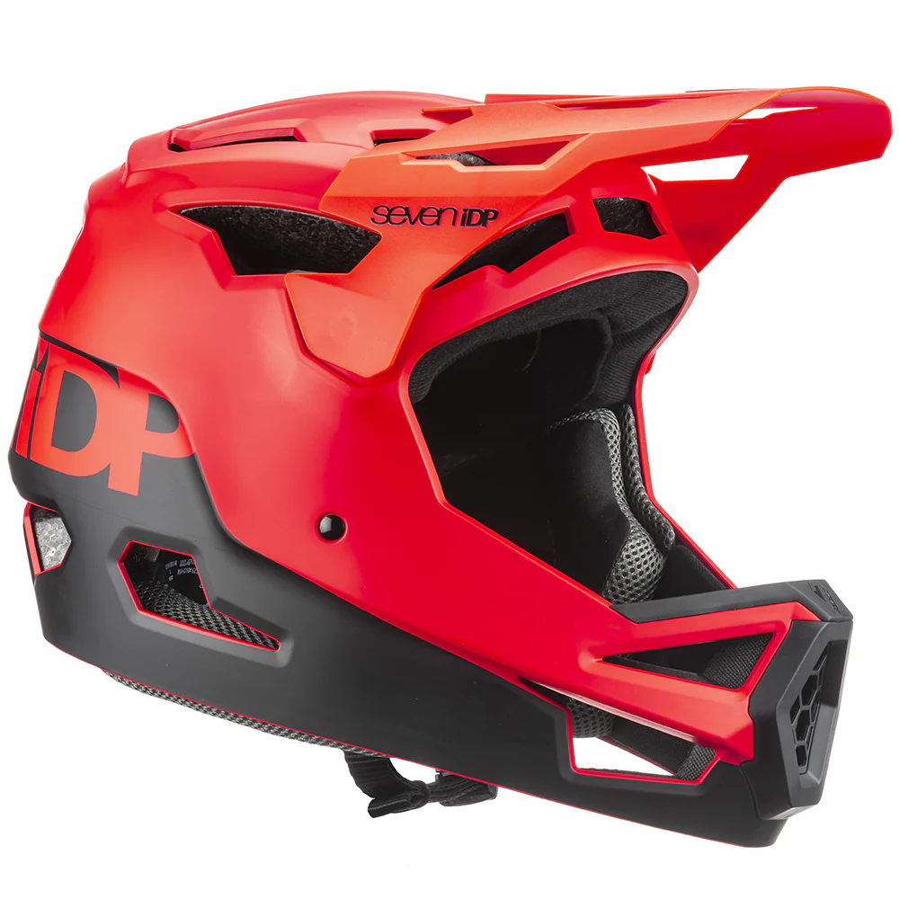7 iDP Project 23 ABS Full Face Helmet - Matt Thruster Red-Black - Image 3