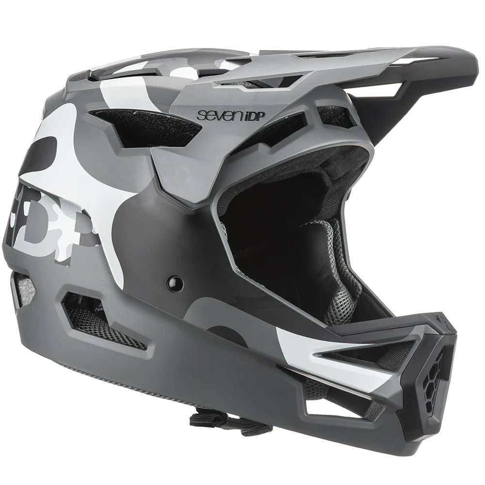 7 iDP Project 23 ABS Full Face Helmet - Matt Urban Camo-Black - Image 3