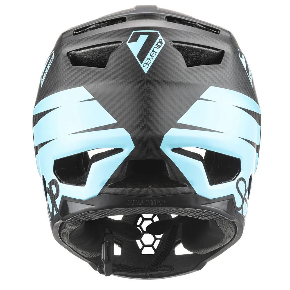 7 iDP Project 23 Carbon Full Face Helmet - Matt Ice Blue-Black - Image 5