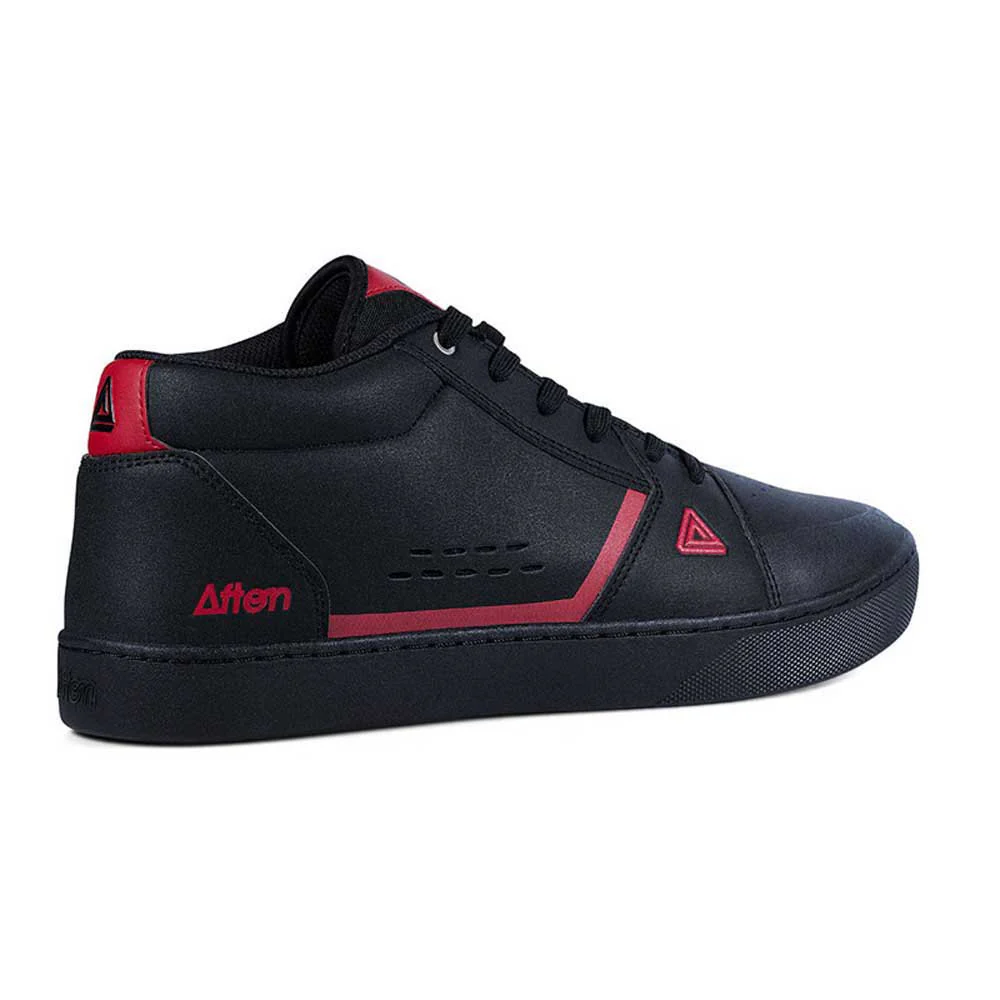 Afton Cooper Flat Pedal MTB Shoe - Black-Red - Image 2