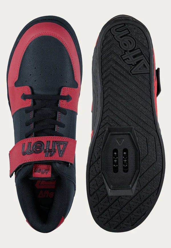 Afton Vectal Clipless MTB Shoe - Black-Red - Image 3
