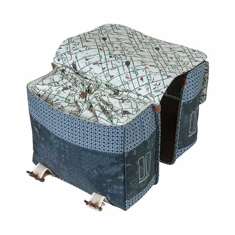 Basil Bohème Double Pannier Bag - Blue - Image 4