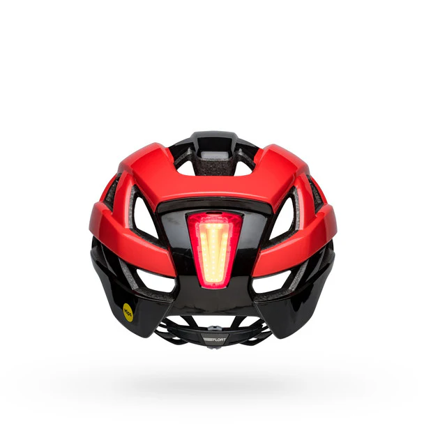 Bell Falcon XR LED MIPS MTB Helmet - Red-Black - Image 2