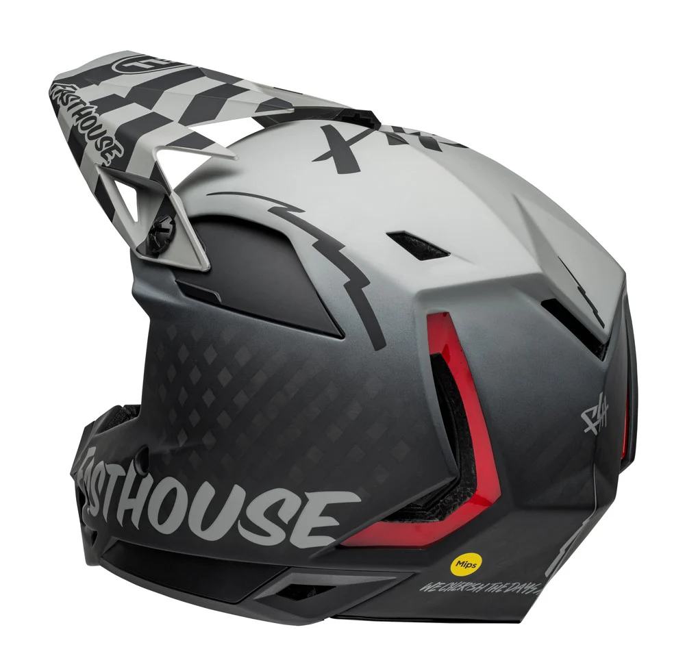 Bell Full-10 Spherical Full Face Helmet - Fasthouse - Matt Gray-Black - Image 5