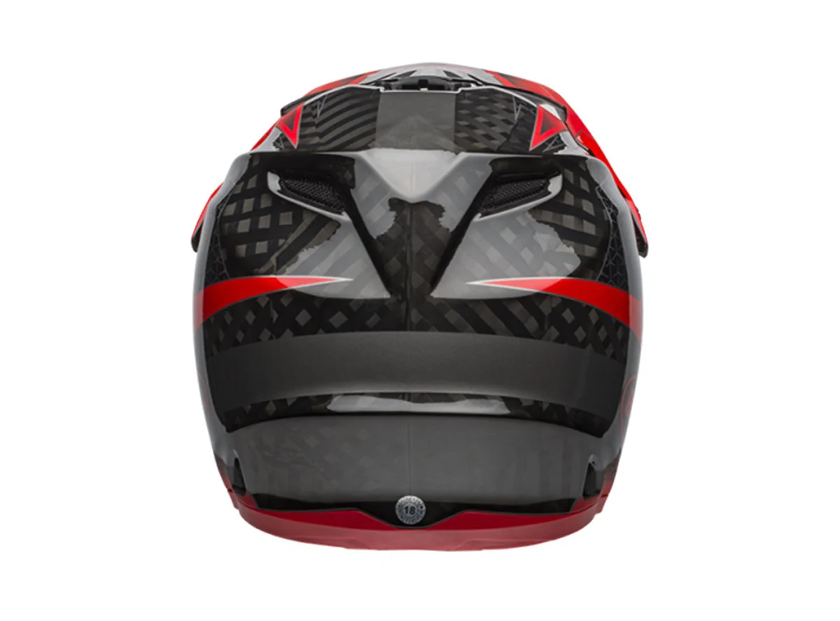 Bell Full-9 Full Face Helmet - Hound Matt - Gloss Crimson-Black-White - 2019 - Image 3