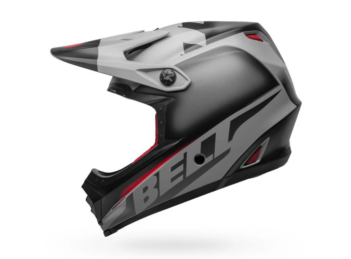 Bell Full-9 Fusion MIPS Full Face Helmet - Matt Black-Gray-Crimson - Image 2