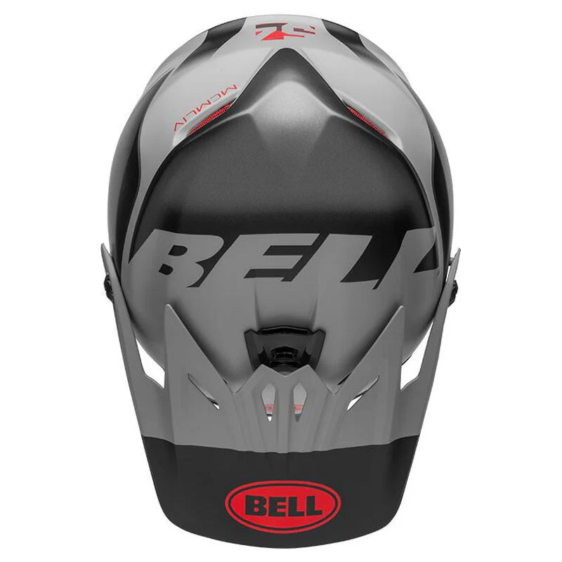 Bell Full-9 Fusion MIPS Full Face Helmet - Matt Black-Gray-Crimson - Image 4