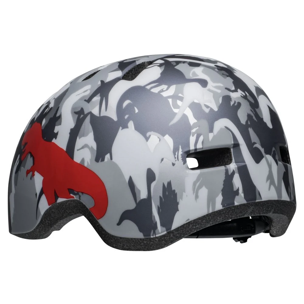 Bell Lil Ripper Child Helmet - Camosaurus-Matt Gray-Silver - Image 3