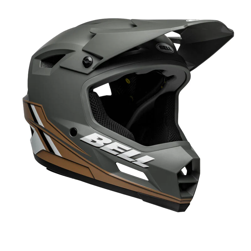 Bell Sanction 2 DLX MIPS Full Face Helmet - Alpine - Matt Dark Gray-Tan - Image 3