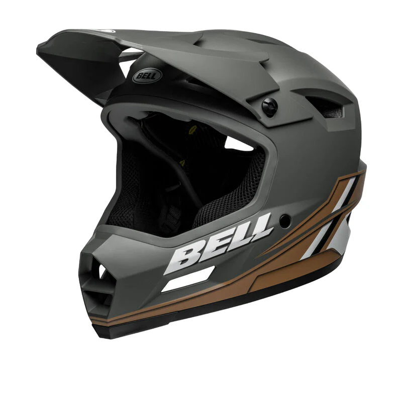 Bell Sanction 2 DLX MIPS Full Face Helmet - Alpine - Matt Dark Gray-Tan - Image 4