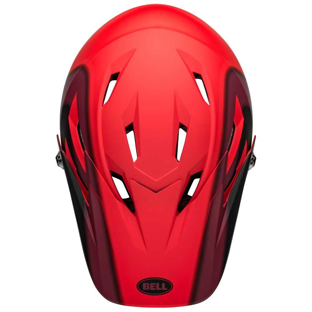 Bell Sanction Full Face Helmet - Presence - Matt Red-Black - Image 4