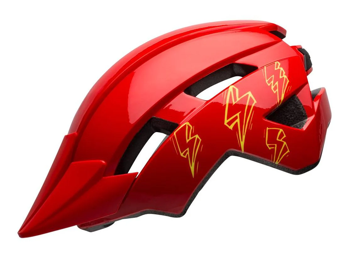 Bell Sidetrack II MTB Helmet - Child - Red Bolts - Image 2