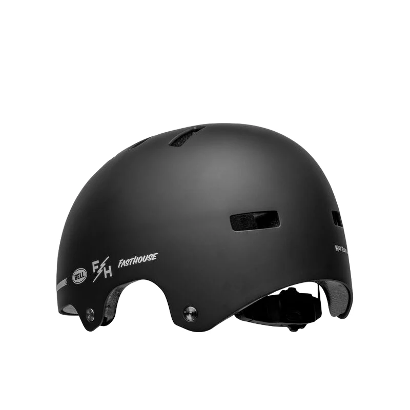 Bell Span BMX Helmet - Fasthouse - Matt Black-White - Image 8