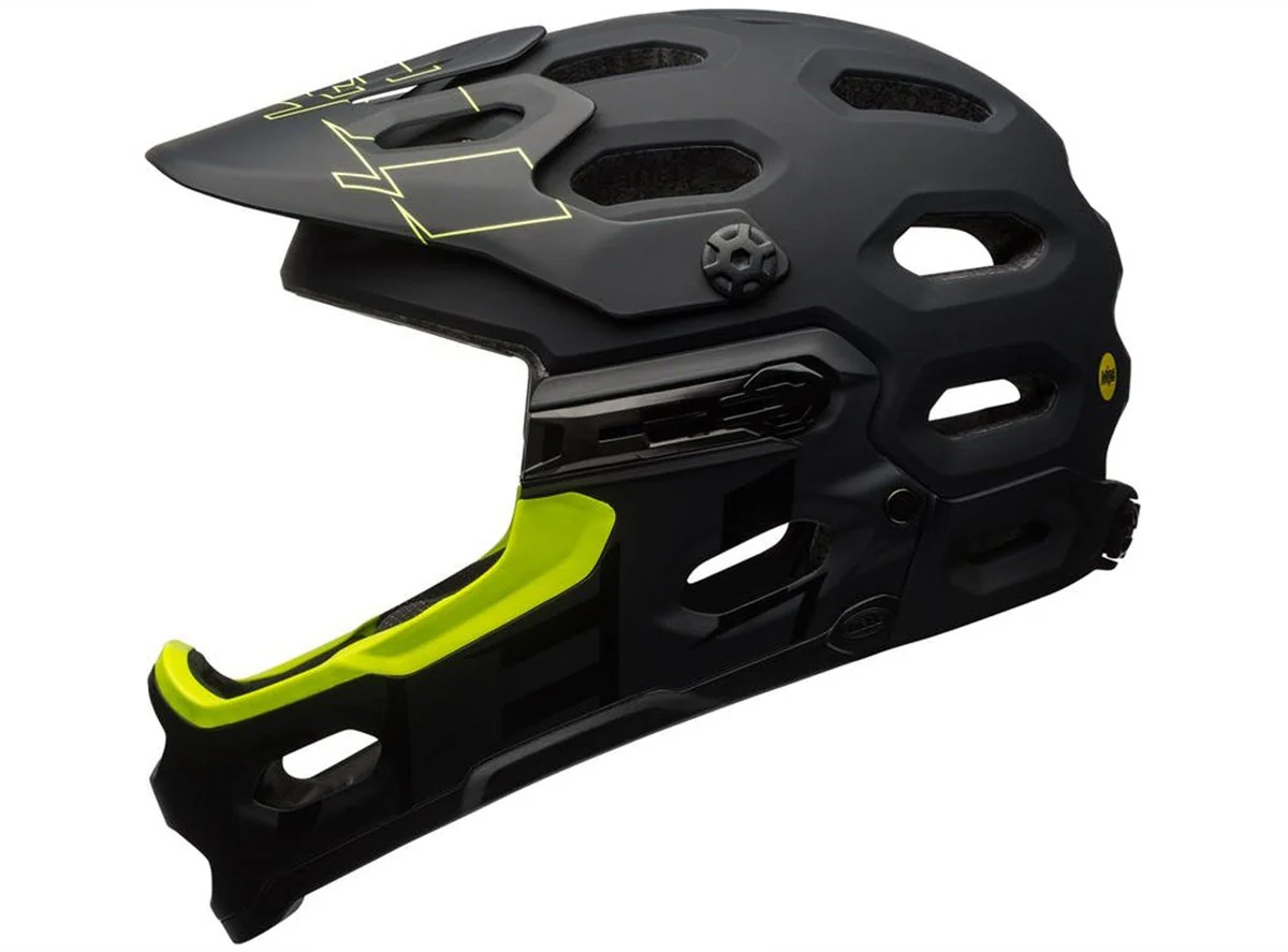 Bell Super 3R MIPS Full Face Helmet - Matt Black-Retina Sear