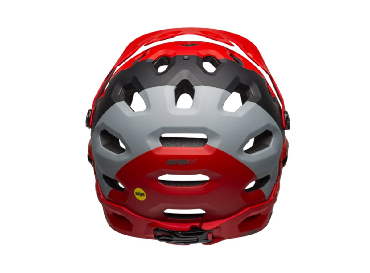 Bell Super 3R MIPS Full Face Helmet - Matt Crimson-Black - 2019 - Image 3
