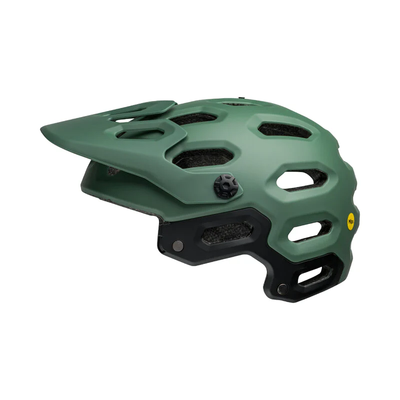 Bell Super 3R MIPS Full Face Helmet - Matt Dark Green-Infrared - Image 6