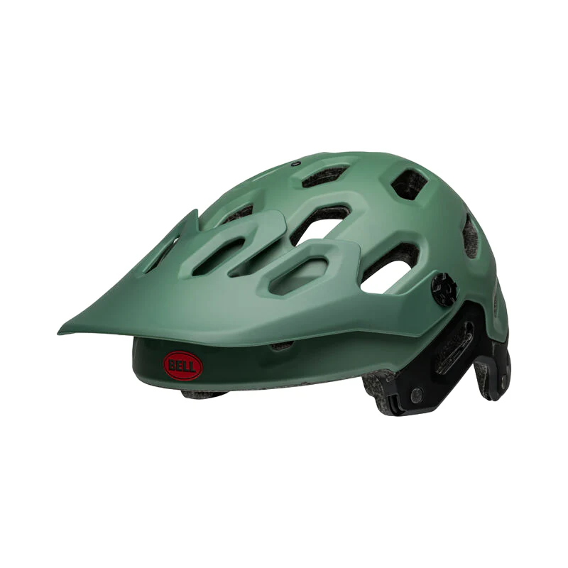 Bell Super 3R MIPS Full Face Helmet - Matt Dark Green-Infrared - Image 8