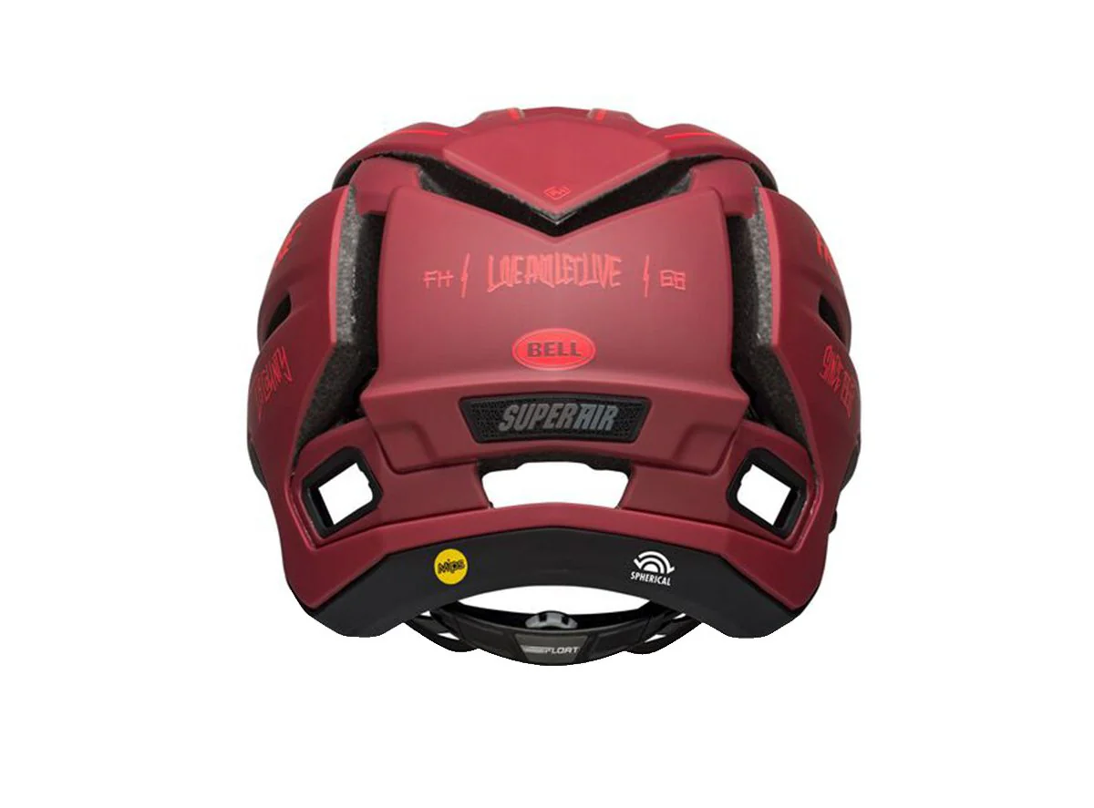 Bell Super Air R MIPS Full Face Helmet - Matt Red-Black - 2021 - Image 3