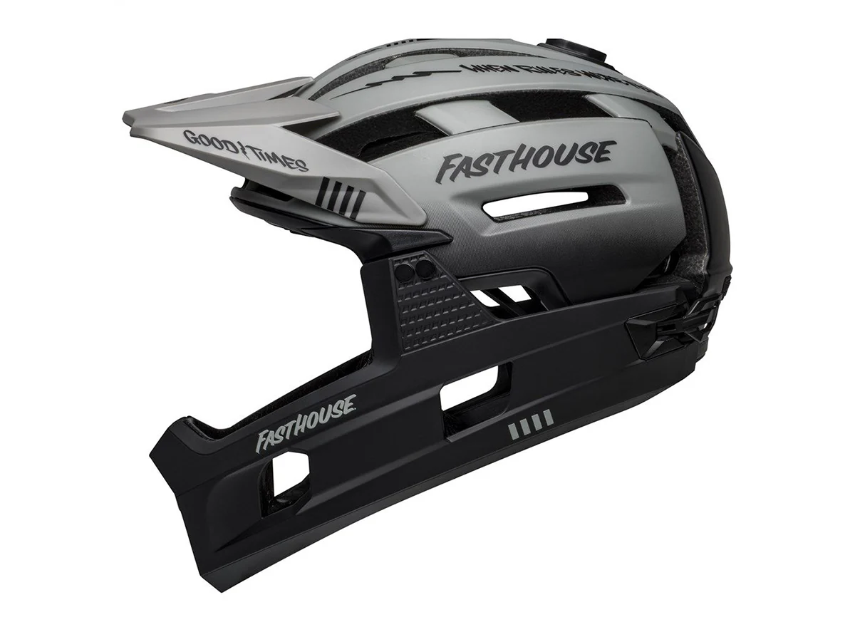Bell Super Air R Spherical Full Face Helmet - Fasthouse - Matt Gray-Black - Image 2