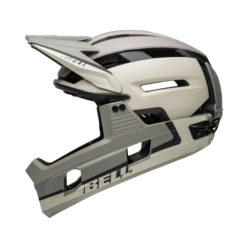Bell Super Air R Spherical Full Face Helmet - Matt Cement-Gray - Image 2