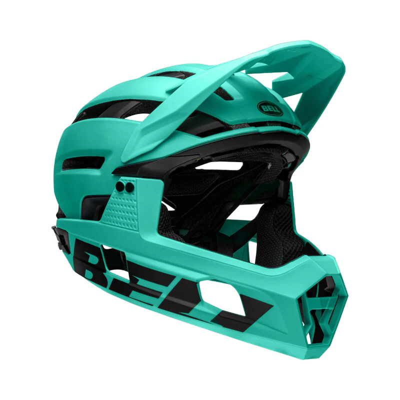 Bell Super Air R Spherical Full Face Helmet - Matt Turquoise-Black - Image 3