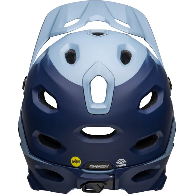 Bell Super DH Spherical Full Face Helmet - Matt Light Blue-Navy - Image 3