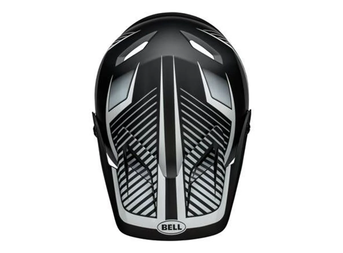Bell Transfer Full Face Helmet - Matt Black-White - Image 5