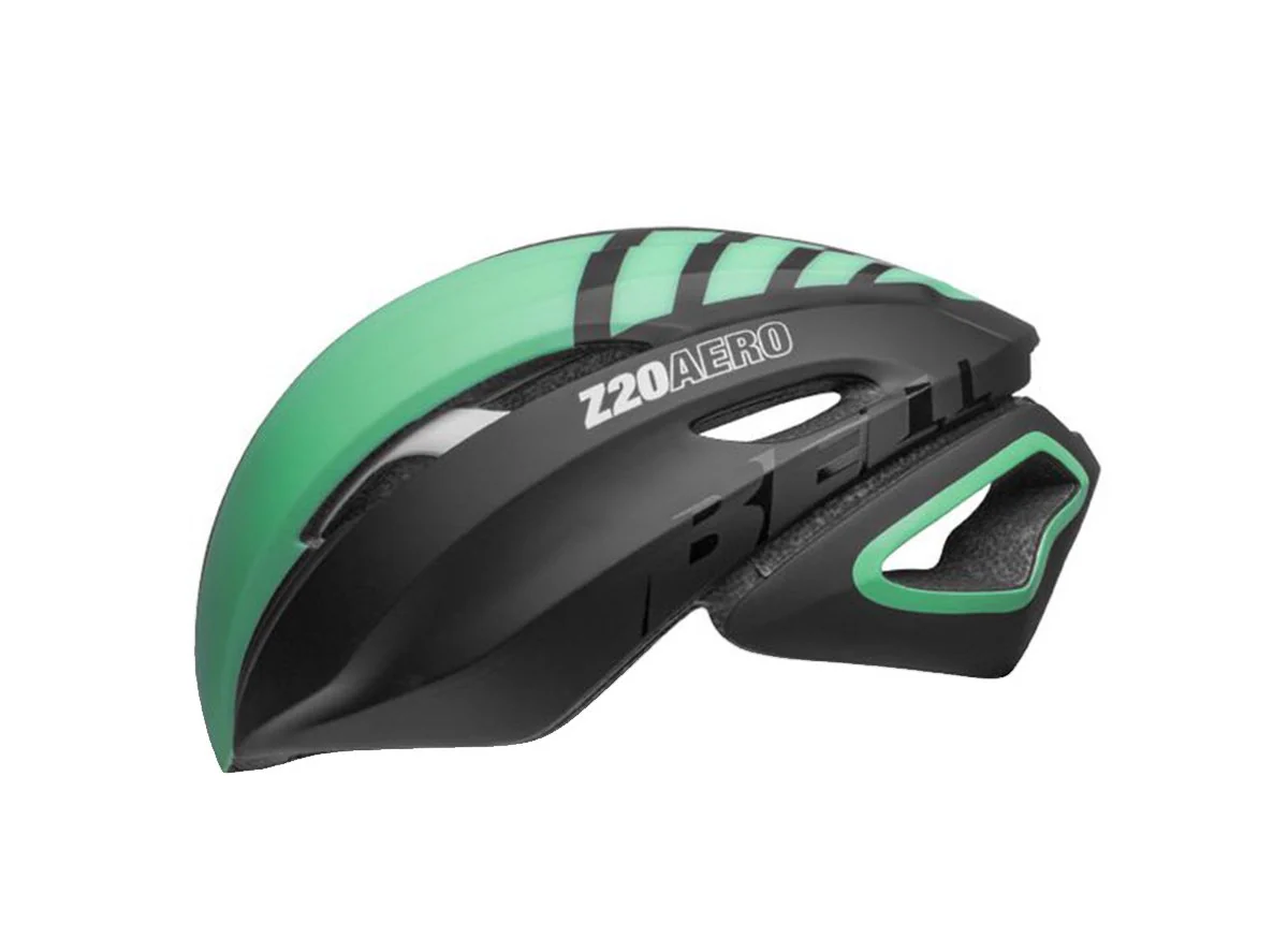 Bell Z20 Aero MIPS Road Helmet - Matt Gloss Black-Mint-White - 2019 - Image 2