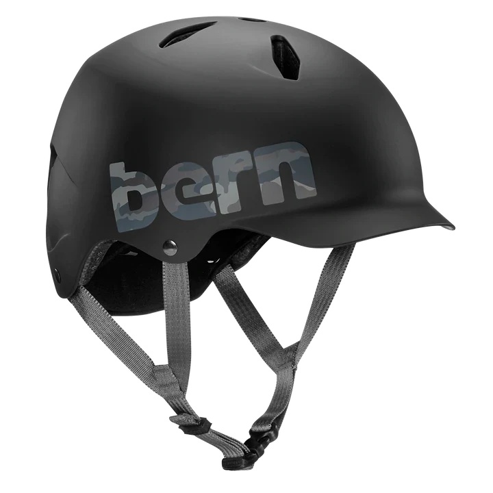 Bern Bandito EPS Helmet - Youth - Matt Black-Camo Logo