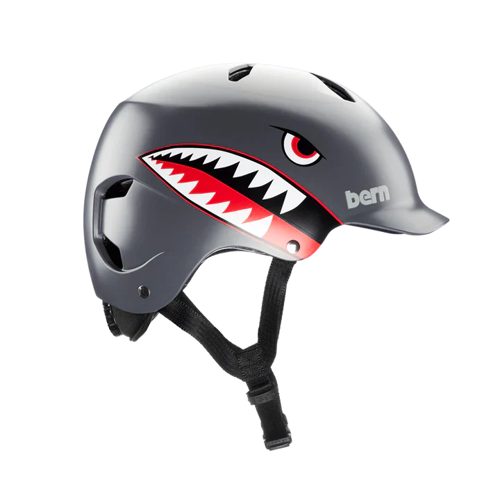 Bern Bandito EPS Helmet - Youth - Satin Gray Flying Tiger - Image 2