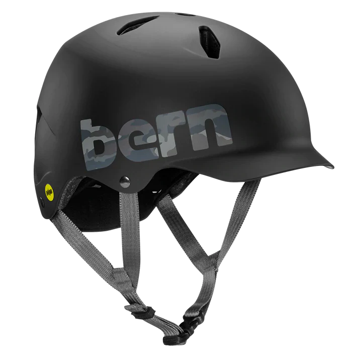 Bern Bandito EPS MIPS Helmet - Youth - Matt Black-Camo Logo