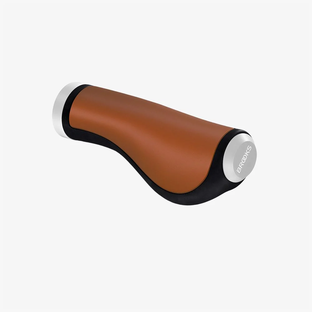 Brooks England Ergonomic Leather Grip 100/130 - Honey - Image 2