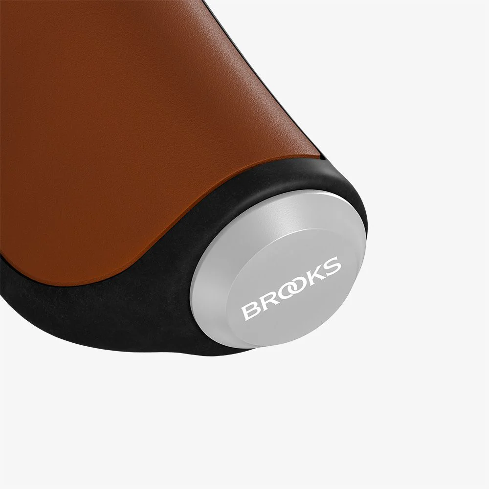 Brooks England Ergonomic Leather Grip 100/130 - Honey - Image 3