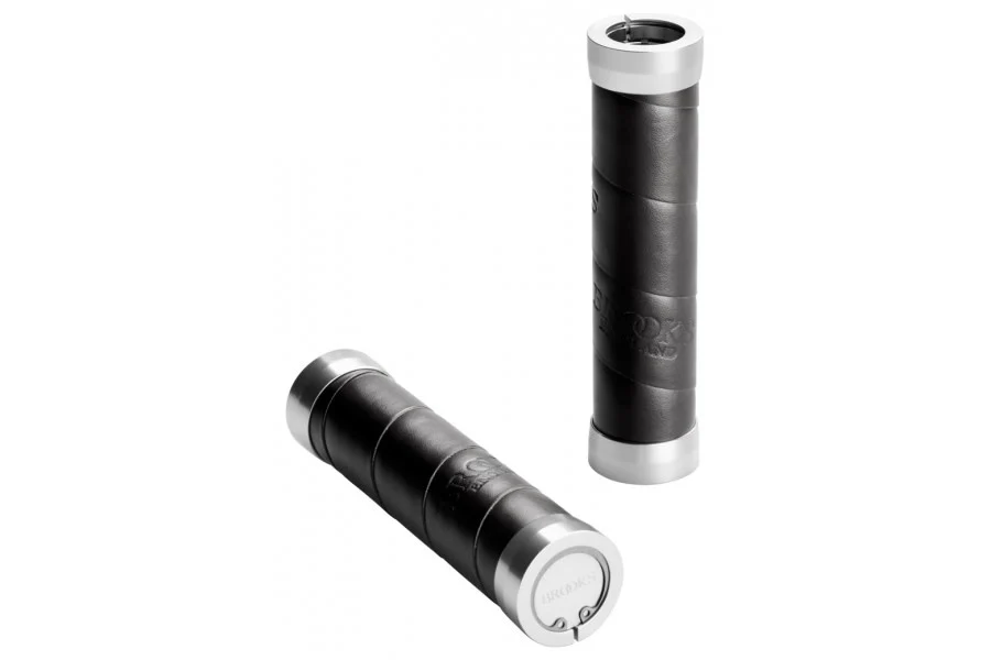 Brooks England Slender Leather Grips - 130/130 - Black - Image 2