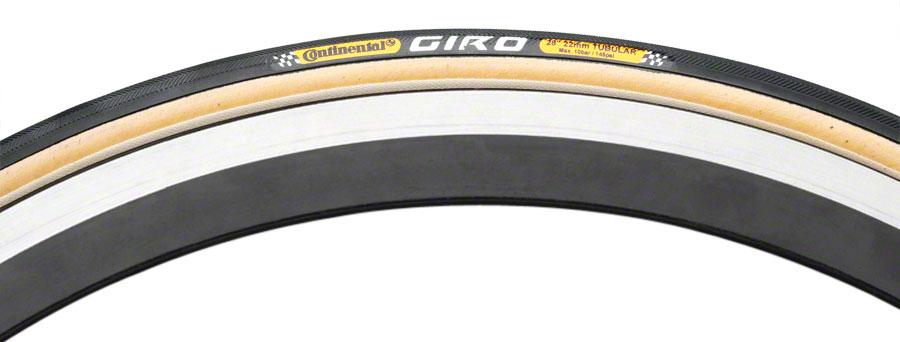 Continental Giro 700c Tubular Road Tire - Black-Tan