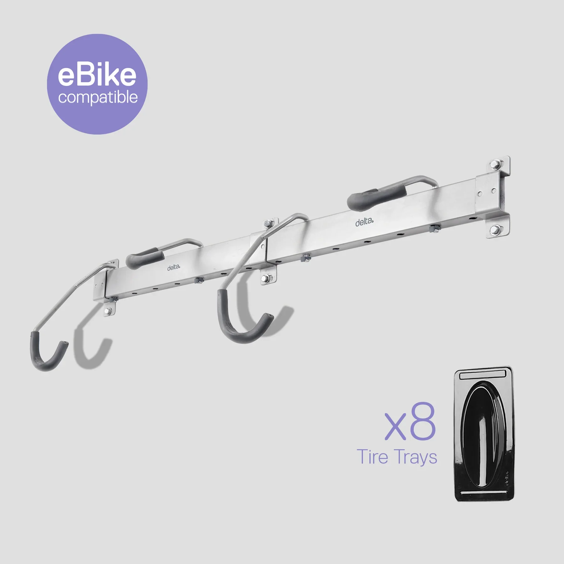 Delta Heavy Duty Rail Rack - 4 Bike - Image 2