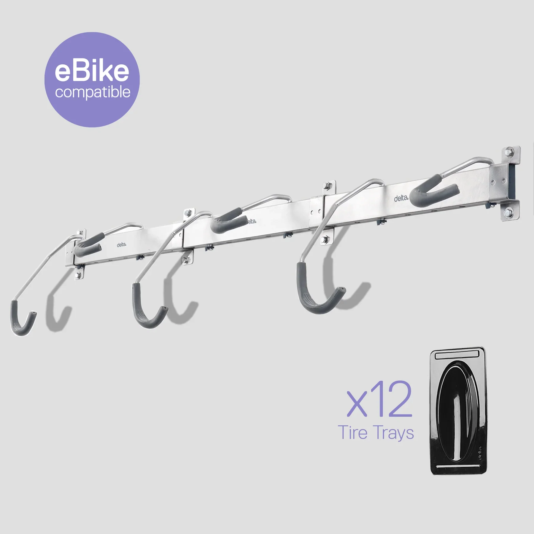 Delta Heavy Duty Rail Rack - 6 Bike - Image 2