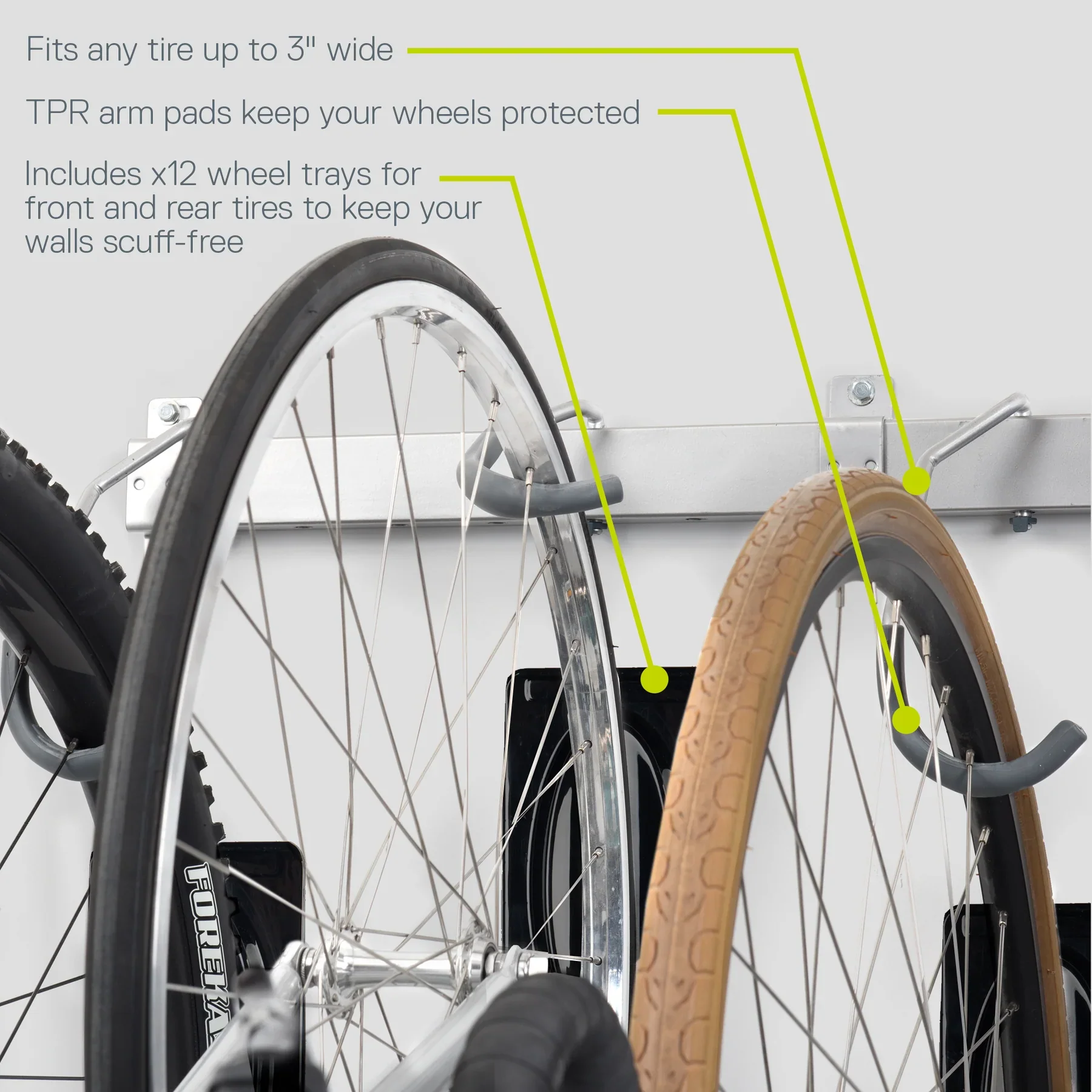 Delta Heavy Duty Rail Rack - 6 Bike - Image 9