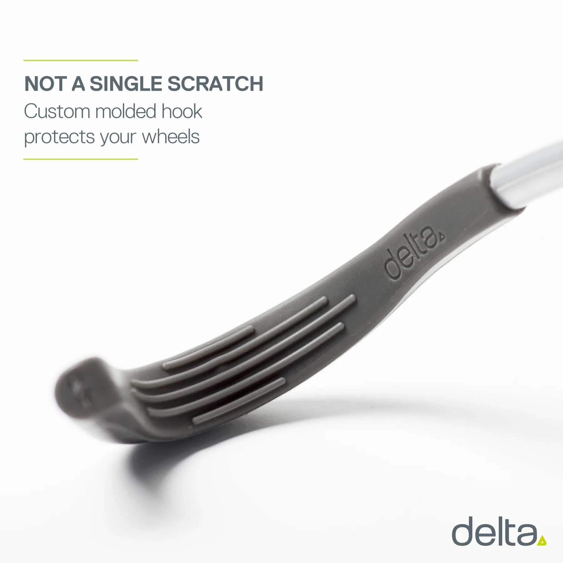 Delta Single Bike Wall Mount Rack - Silver Tray - Image 8