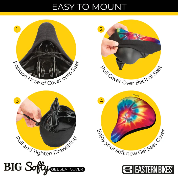 Eastern Big Softy Gel Seat Cover - TieDye - Image 3